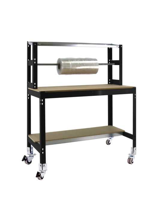 Banco trabajo 1520x910x760 SIMONWORK MOBILE BT4 900 ANTRACITA/MADERA marca SIMONRACK