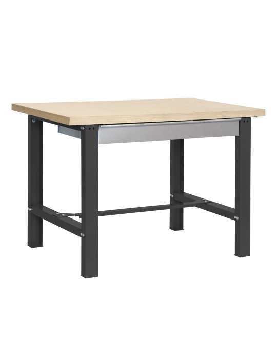 Banco trabajo 865x1200x750 SIMONWORK BT6 MDF 1BOX 1200x750 ANTRACITA/MADERA marca SIMONRACK