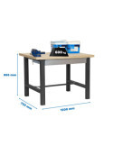 Banco trabajo 865x1500x750 SIMONWORK BT6 MDF 1BOX 1500x750 ANTRACITA/MADERA marca SIMONRACK
