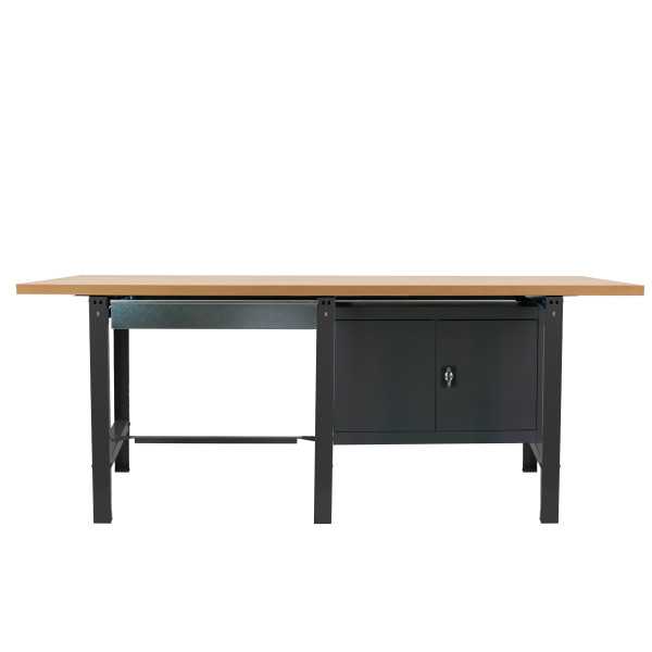 Banco trabajo 865x2100x750 SIMONWORK BT6 MDF TANDEM 1BOX 1CAB 2100 ANTRA/MADE marca SIMONRACK