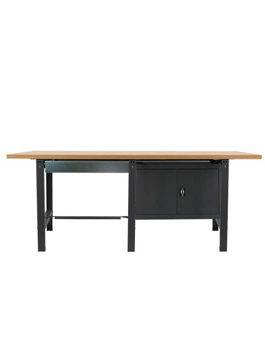 Banco trabajo 865x2100x750 SIMONWORK BT6 MDF TANDEM 1BOX 1CAB 2100 ANTRA/MADE marca SIMONRACK