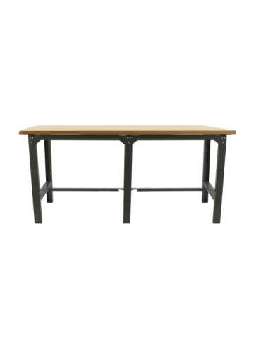 Banco trabajo 865x2100x750 SIMONWORK BT6 MDF TANDEM 2100 ANTRACITA/MADERA marca SIMONRACK 2