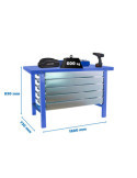 Banco trabajo 830x1800x730 SIMONWORK BT6 METAL 5BOX 1800x735 AZUL marca SIMONRACK