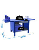 Banco trabajo 830x1800x730 SIMONWORK BT6 PRO METAL 1BOX 1800 AZUL marca SIMONRACK