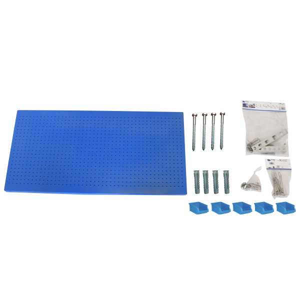 Panel perforado 600x1200x35 PANELCLICK 1200x600 AZUL + 22 HOOK + 8 ACCE marca SIMONRACK