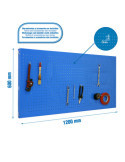 Panel perforado 600x1200x35 PANELCLICK 1200x600 AZUL + 8 HOOK marca SIMONRACK