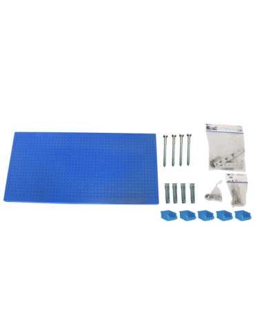 Panel perforado 600x1500x35 PANELCLICK 1500x600 AZUL + 22 HOOK + 8 ACCE marca SIMONRACK 2