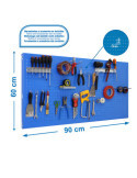 Panel perforado 600x900x35 PANELCLICK 900x600 AZUL + 22 HOOK + 3 ACCE marca SIMONRACK