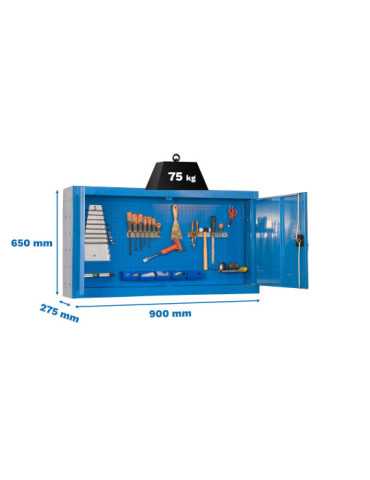 Banco trabajo 650x900x275 CABINET TOOLS DISM. 650x900mm AZUL marca SIMONRACK
