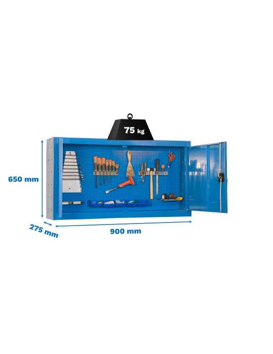 Banco trabajo 650x900x275 CABINET TOOLS DISM. 650x900mm AZUL marca SIMONRACK