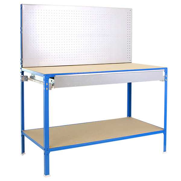Banco trabajo 1445x1210x610 ECOWORK BT2 BOX CLICK 1200x600 AZ/GAL/MAD marca SIMONRACK