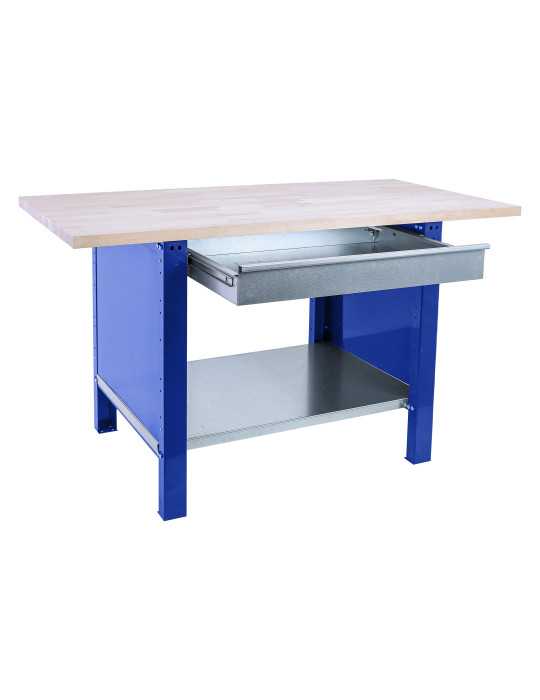 Banco trabajo 865x1200x750 SIMONWORK BT6 PRO LAMINATE 1BOX 1200 AZUL/HAYA marca SIMONRACK