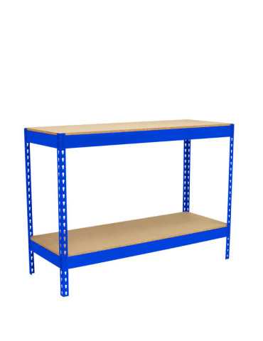 Banco trabajo 900x2100x750 SIMONWORK BASIC 2 902175-2 AZUL/MADERA marca SIMONRACK 2
