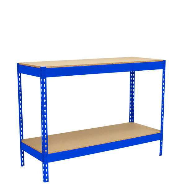 Banco trabajo 900x2100x900 SIMONWORK BASIC 2 902190-2 AZUL/MADERA marca SIMONRACK