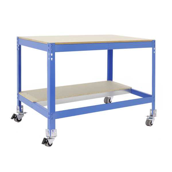 Banco trabajo 917x1210x760 SIMONWORK MOBILE BT0 1200 AZUL/MADERA marca SIMONRACK