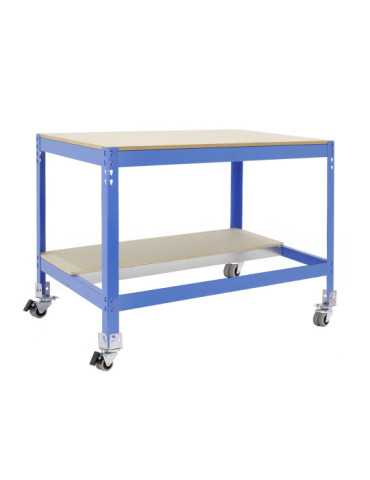 Banco trabajo 917x1510x760 SIMONWORK MOBILE BT0 1500 AZUL/MADERA marca SIMONRACK 2