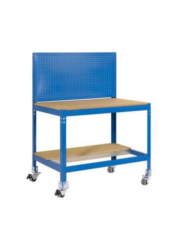 Banco trabajo 1520x910x610 SIMONWORK MOBILE BT2 900 AZUL/MADERA marca SIMONRACK 2