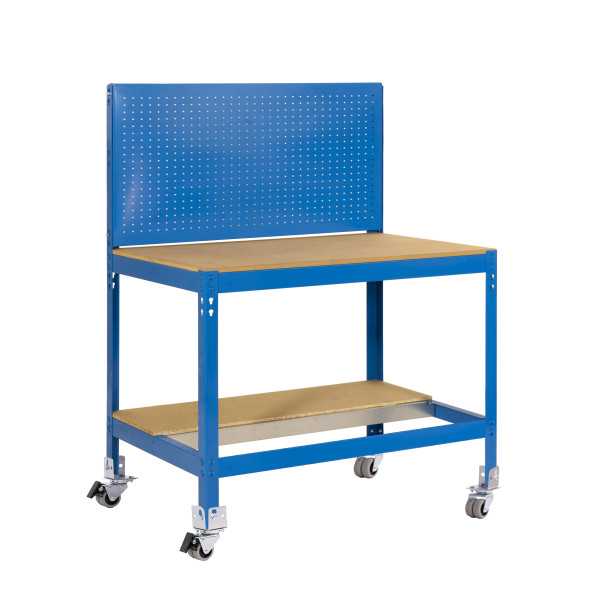 Banco trabajo 1520x910x610 SIMONWORK MOBILE BT2 900 AZUL/MADERA marca SIMONRACK