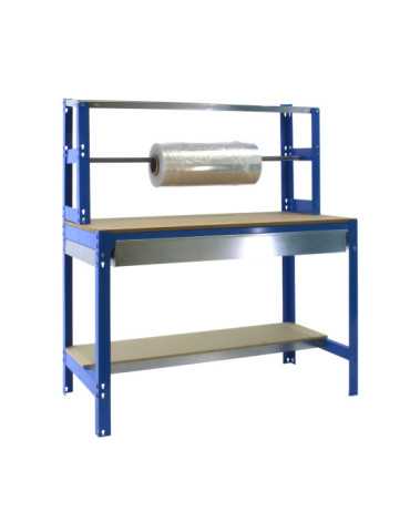 Banco trabajo 1445x910x760 SIMONWORK BT4 BOX 900 AZUL/MADERA marca SIMONRACK 2