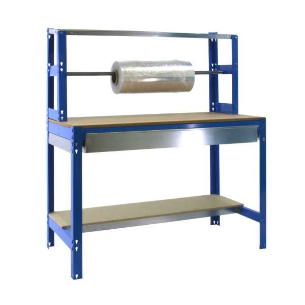 Banco trabajo 1445x910x760 SIMONWORK BT4 BOX 900 AZUL/MADERA marca SIMONRACK