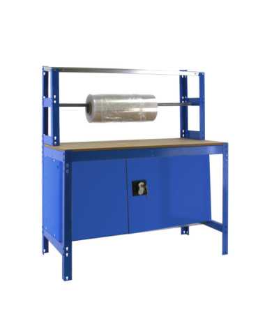 Banco trabajo 1445x910x760 SIMONWORK BT4 CABINET 900 AZUL/MADERA marca SIMONRACK 2