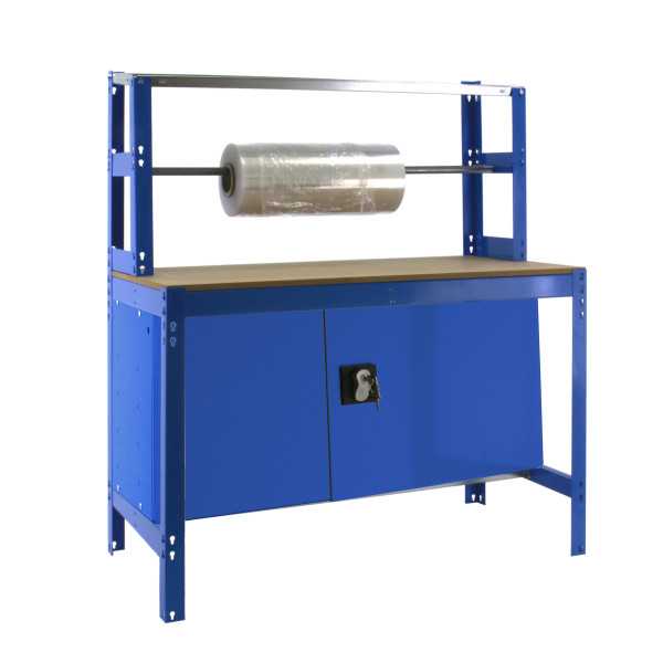 Banco trabajo 1445x910x760 SIMONWORK BT4 CABINET 900 AZUL/MADERA marca SIMONRACK