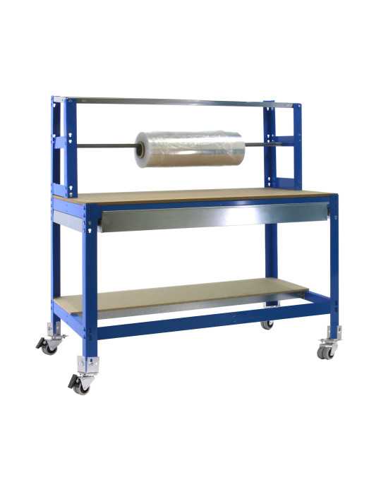 Banco trabajo 1520x1510x760 SIMONWORK MOBILE BT4 BOX 1500 AZUL/MADERA marca SIMONRACK