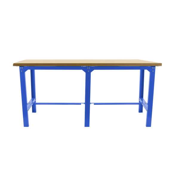 Banco trabajo 865x2100x750 SIMONWORK BT6 MDF TANDEM 2100 AZUL/MADERA marca SIMONRACK