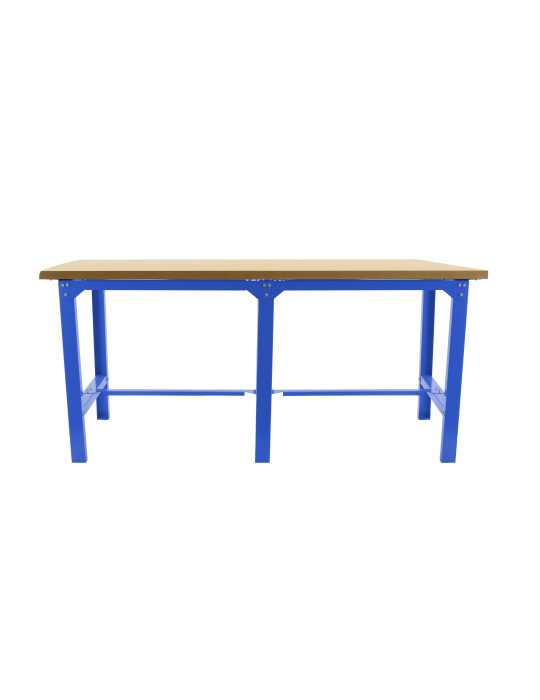 Banco trabajo 865x2100x750 SIMONWORK BT6 MDF TANDEM 2100 AZUL/MADERA marca SIMONRACK