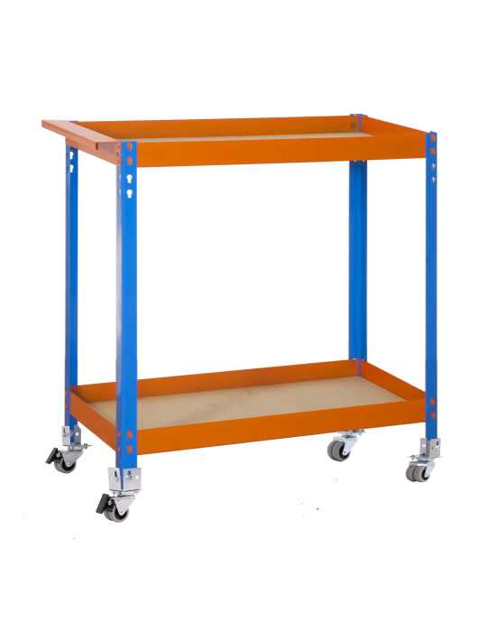 Banco trabajo 1030x900x400 SIMONWORK WAGON 2/400 CHIPBOARD AZUL/NAR/MADER marca SIMONRACK