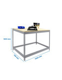 Banco trabajo 900x1200x750 SIMONWORK BASIC 1 901275-1 GALVANIZADO/MADERA marca SIMONRACK