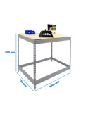 Banco trabajo 900x2100x750 SIMONWORK BASIC 1 902175-1 GALVANIZADO/MADERA marca SIMONRACK