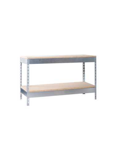 Banco trabajo 900x1200x600 SIMONWORK BASIC 2 901260-2 GALVANIZADO/MADERA marca SIMONRACK 2