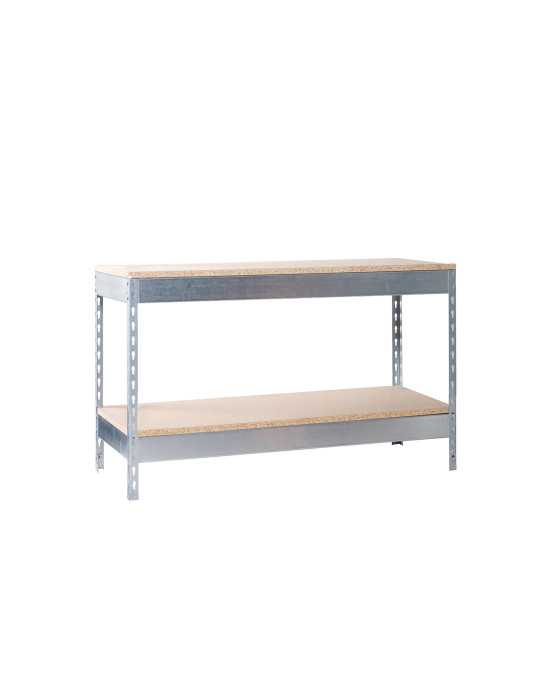 Banco trabajo 900x1500x750 SIMONWORK BASIC 2 901575-2 GALVANIZADO/MADERA marca SIMONRACK