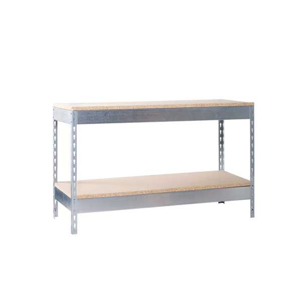 Banco trabajo 900x1800x450 SIMONWORK BASIC 2 901845-2 GALVA/MADERA marca SIMONRACK