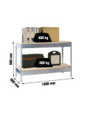 Banco trabajo 900x1800x900 SIMONWORK BASIC 2 901890-2 GALVANIZADO/MADERA marca SIMONRACK