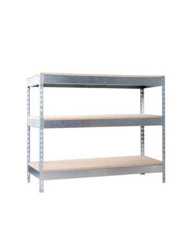 Banco trabajo 900x2100x450 SIMONWORK BASIC 3 902145-3 GALVA/MADERA marca SIMONRACK 2