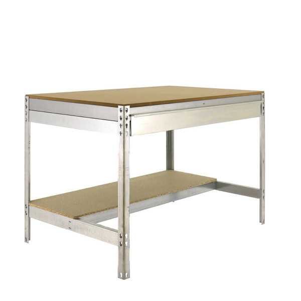 Banco trabajo 917x1510x760 SIMONWORK MOBILE BT0 BOX 1500 GALVA/MADERA marca SIMONRACK