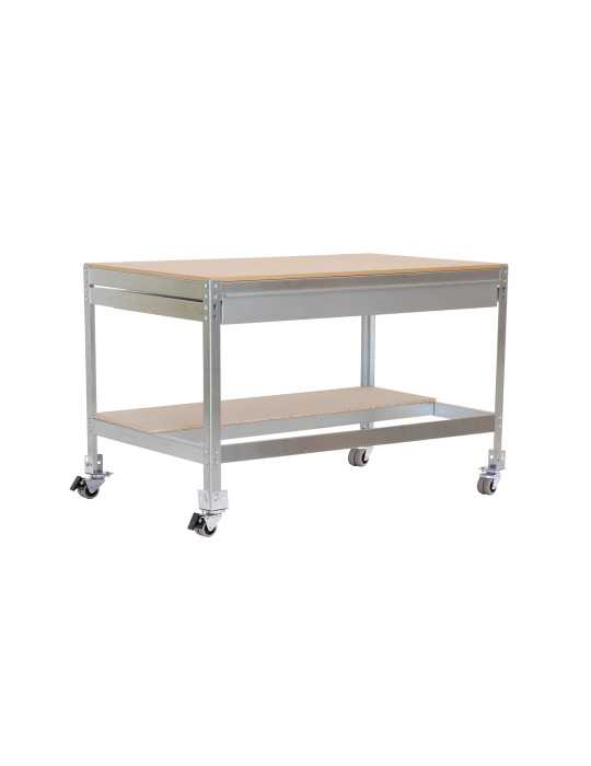 Banco trabajo 917x910x610 SIMONWORK MOBILE BT0 BOX 900 GALVA/MADERA marca SIMONRACK