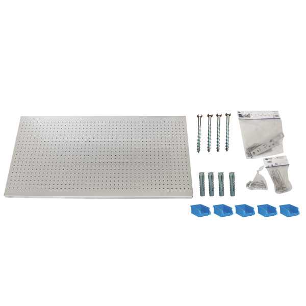 Panel perforado 600x1200x35 PANELCLICK 1200x600 GALVA + 22 HOOK + 8 ACCE marca SIMONRACK