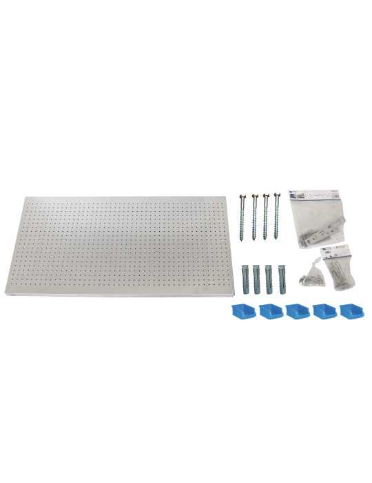 Panel perforado 600x1500x35 PANELCLICK 1500x600 GALVA + 22 HOOK + 8 ACCE marca SIMONRACK