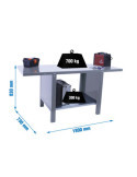 Banco trabajo 830x1800x730 SIMONWORK BT6 PRO METAL 1800 GRIS marca SIMONRACK