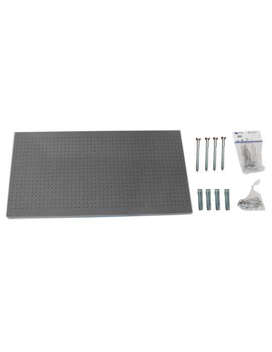 Panel perforado 600x1200x35 PANELCLICK 1200x600 GRIS + 14 HOOK + 3 ACCE marca SIMONRACK