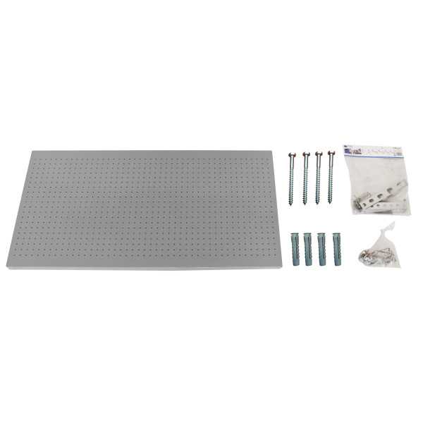 Panel perforado 600x1200x35 PANELCLICK 1200x600 GRIS + 22 HOOK + 3 ACCE marca SIMONRACK