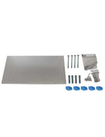 Panel perforado 600x1200x35 PANELCLICK 1200x600 GRIS + 22 HOOK + 8 ACCE marca SIMONRACK 2