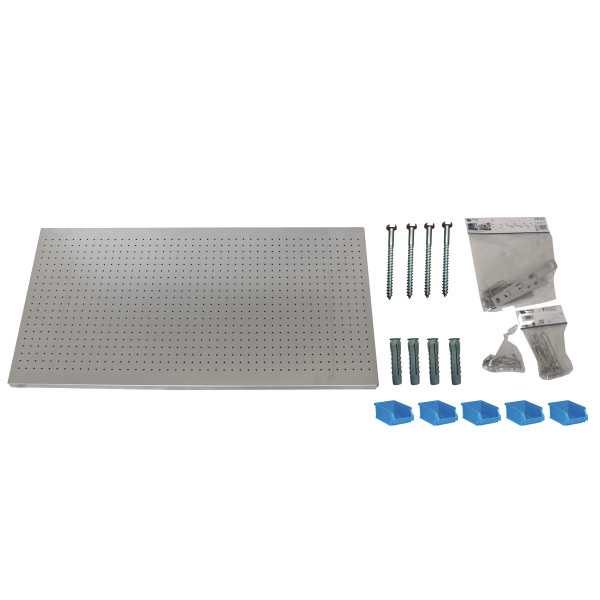 Panel perforado 600x1200x35 PANELCLICK 1200x600 GRIS + 22 HOOK + 8 ACCE marca SIMONRACK