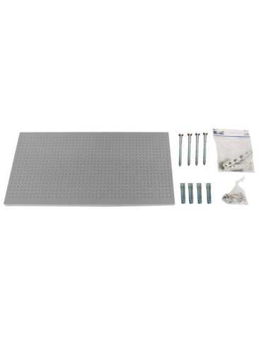 Panel perforado 400x1500x35 PANELCLICK 1500x400 GRIS + 22 HOOK + 3 ACCE marca SIMONRACK 2