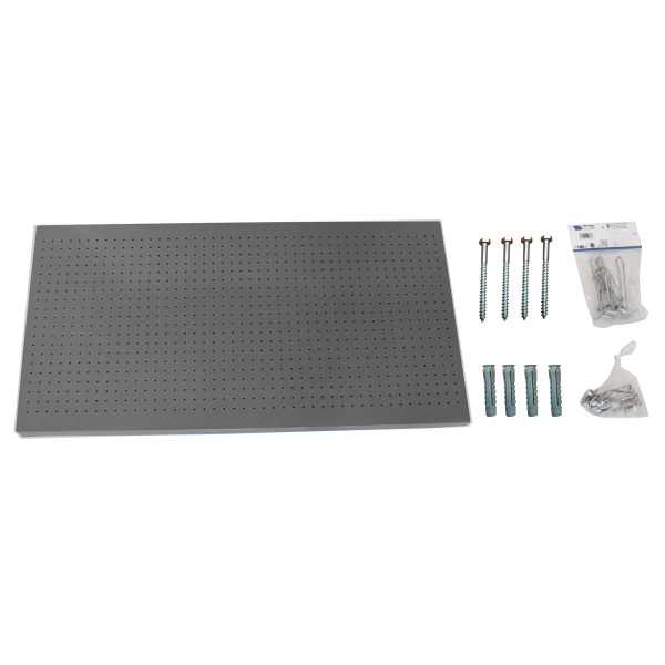 Panel perforado 600x1500x35 PANELCLICK 1500x600 GRIS + 14 HOOK + 3 ACCE marca SIMONRACK