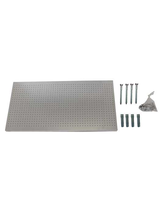 Panel perforado 400x900x35 PANELCLICK 900x400 GRIS + 8 HOOK marca SIMONRACK