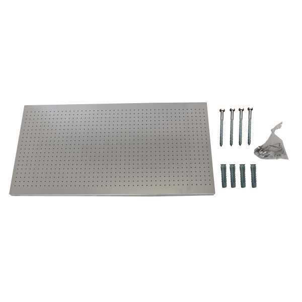 Panel perforado 600x900x35 PANELCLICK 900x600 GRIS + 8 HOOK marca SIMONRACK